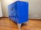 Art Deco Style Blue Glass Commode 9