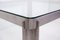 Mesa de centro modelo T113 de acero y cristal atribuida a Osvaldo Borsani para Tecno, años 70, Imagen 8