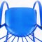 Blue Lacquered Tubular Metal Rocking Chair, 1970s 5