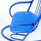 Blue Lacquered Tubular Metal Rocking Chair, 1970s 7