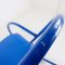 Blue Lacquered Tubular Metal Rocking Chair, 1970s, Image 8