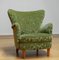 Laila Wingback Chair in Velvet attributed to Ilmari Lappalainen for Asko, 1950s 6