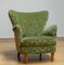 Laila Wingback Chair in Velvet attributed to Ilmari Lappalainen for Asko, 1950s, Image 6