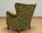 Laila Wingback Chair in Velvet attributed to Ilmari Lappalainen for Asko, 1950s, Image 7