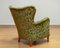 Laila Wingback Chair in Velvet attributed to Ilmari Lappalainen for Asko, 1950s, Image 5