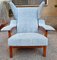 Armchairs in Light Blue Fabric by Franco Albini for Cassina, 1990s, 1950s, Set of 2, Image 6