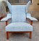 Poltrone in tessuto azzurro di Franco Albini per Cassina, anni '90, '50, set di 2, Immagine 6