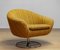 Chaise Pivotante Bouclé Jaune de Dux, Suède, 1960s 2