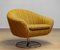 Yellow Bouclé Swivel Chair from Dux, Sweden, 1960s, Image 2