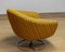 Yellow Bouclé Swivel Chair from Dux, Sweden, 1960s 6