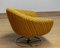 Yellow Bouclé Swivel Chair from Dux, Sweden, 1960s, Image 6