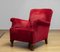 Lounge Chairs in Wine Red Velvet / Velour, Denmark, 1930s, Set of 2, Image 9