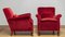 Lounge Chairs in Wine Red Velvet / Velour, Denmark, 1930s, Set of 2 11