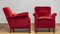 Lounge Chairs in Wine Red Velvet / Velour, Denmark, 1930s, Set of 2, Image 11