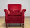 Lounge Chair in Wine Red Velvet / Velour, Denmark, 1930s 1