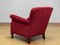 Lounge Chair in Wine Red Velvet / Velour, Denmark, 1930s, Image 7