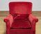 Fauteuil en Velours Bordeaux / Velours, Danemark, 1930s 2