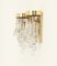 Teardrop Sconces in Brass and Glass by Lumica, 1970s, Set of 2 5