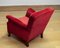 Lounge Chair in Wine Red Velvet / Velour, Denmark, 1930s, Image 5