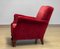 Lounge Chair in Wine Red Velvet / Velour, Denmark, 1930s 4