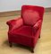 Lounge Chair in Wine Red Velvet / Velour, Denmark, 1930s 8
