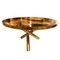 Vintage Table in Brass and Wood, Image 1