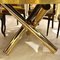 Vintage Table in Brass and Wood 4