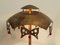 Lampada da tavolo in ottone con maschere, Turchia, anni '50, Immagine 7