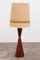 Lámpara de pie danesa vintage de teca, años 60, Imagen 14