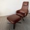 Leather Lounge Chair with Ottoman by Antonio Citterio for Vitra Repos, 2010s, Set of 2 5