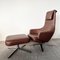 Leather Lounge Chair with Ottoman by Antonio Citterio for Vitra Repos, 2010s, Set of 2 6