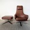 Leather Lounge Chair with Ottoman by Antonio Citterio for Vitra Repos, 2010s, Set of 2 3