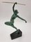 Art Deco Figurine of Amazon Woman Hunting by Fayral for Max Le Verrier, France, 1920s 2