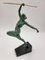 Art Deco Figurine of Amazon Woman Hunting by Fayral for Max Le Verrier, France, 1920s, Image 2