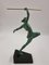 Art Deco Figurine of Amazon Woman Hunting by Fayral for Max Le Verrier, France, 1920s 3