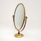 Specchio da toeletta in ottone, anni '50, Immagine 3