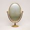 Brass Table Top Vanity Mirror, 1950s 4