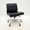 Vintage Eames Soft Pad Leather Desk Chair by ICF for ICF De Padova, 1970s, Image 2