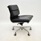 Vintage Eames Soft Pad Leather Desk Chair by ICF for ICF De Padova, 1970s 4