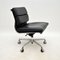 Vintage Eames Soft Pad Leather Desk Chair by ICF for ICF De Padova, 1970s, Image 4