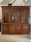 Large Victorian Figured Mahogany Breakfront Bookcase, 1860s 1