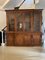 Large Victorian Figured Mahogany Breakfront Bookcase, 1860s 2