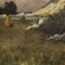 Italian Artist, Landscape with Hunter, 1899, Oil on Canvas, Framed 12