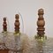 Lámparas colgantes Mid-Century de vidrio y madera, años 60. Juego de 3, Imagen 3