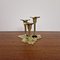 Italian Brass Flower Shape Candleholder, 1960s 1