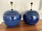 Mid-Century Italian Blue Ceramic Lamps by Bitossi for Rimini. 1990s, Set of 2 6