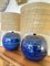 Mid-Century Italian Blue Ceramic Lamps by Bitossi for Rimini. 1990s, Set of 2 5