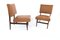 Vintage Camel Skai Dining Chairs with Ebonized Wood Frame attributed to Dassi, 1950s, Set of 2, Image 2