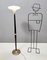 Lampadaire Vintage en Verre, Bois et Laiton, Italie, 1950s 4