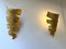 French Ribbon Gilt Metal Sconces by Fondica, 1990s, Set of 2 10